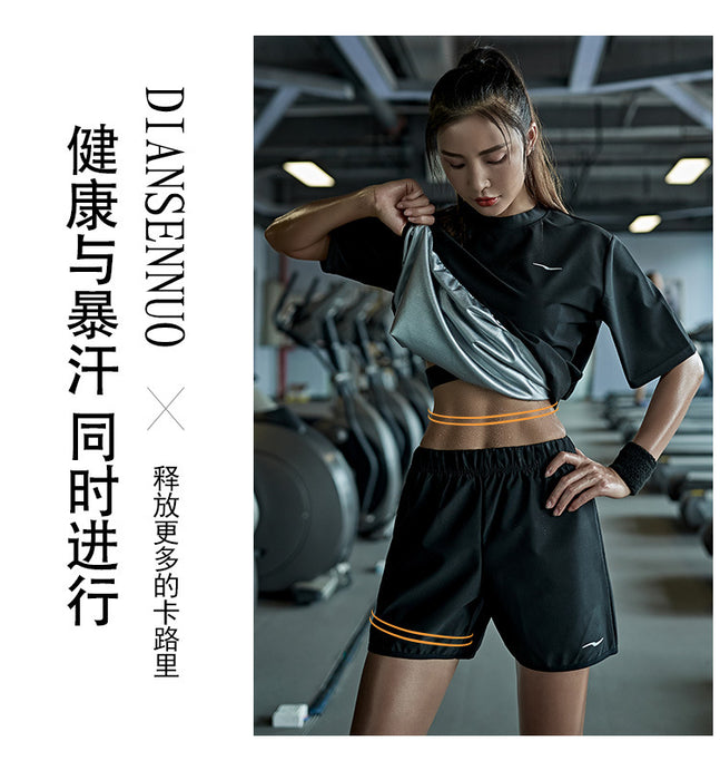 Men's Plus-Size Long Sleeve Sweat Suit for Weight Loss