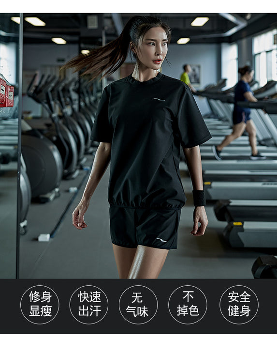 Men's Plus-Size Long Sleeve Sweat Suit for Weight Loss