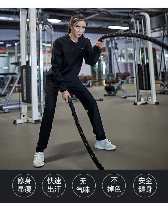 Men's Plus-Size Long Sleeve Sweat Suit for Weight Loss