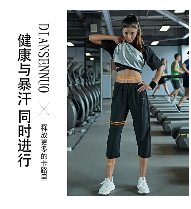 Men's Plus-Size Long Sleeve Sweat Suit for Weight Loss