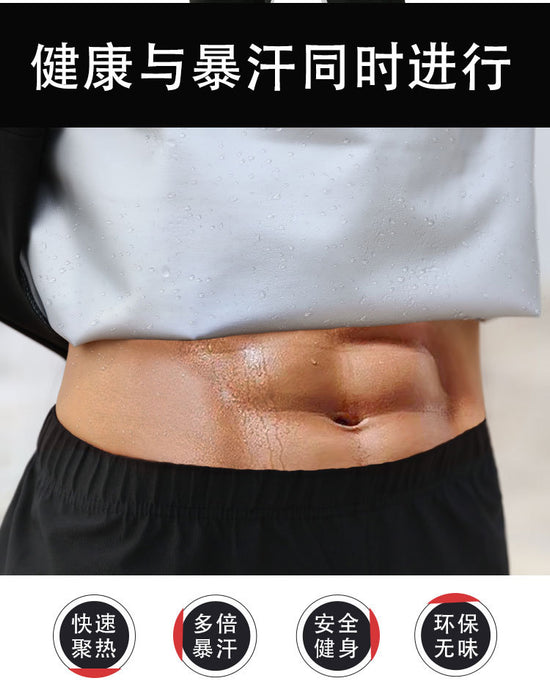 Men's Plus-Size Long Sleeve Sweat Suit for Weight Loss