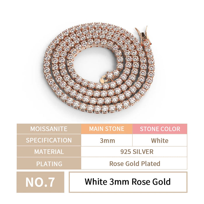 925 Sterling Silver VVS Chain