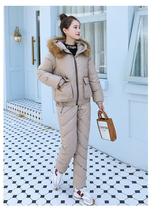 Women's Warm Snow Pants & Jacket Suit