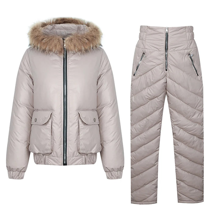 Women's Warm Snow Pants & Jacket Suit
