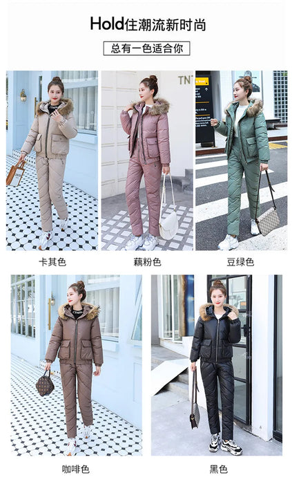 Women's Warm Snow Pants & Jacket Suit