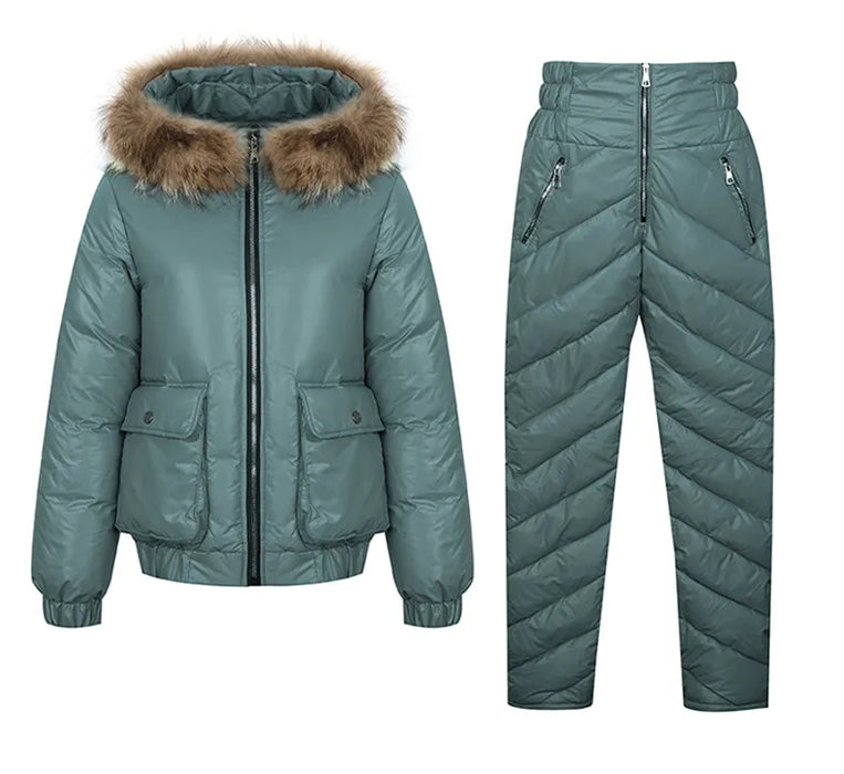 Women's Warm Snow Pants & Jacket Suit