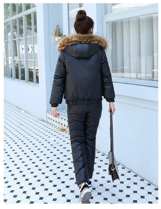 Women's Warm Snow Pants & Jacket Suit