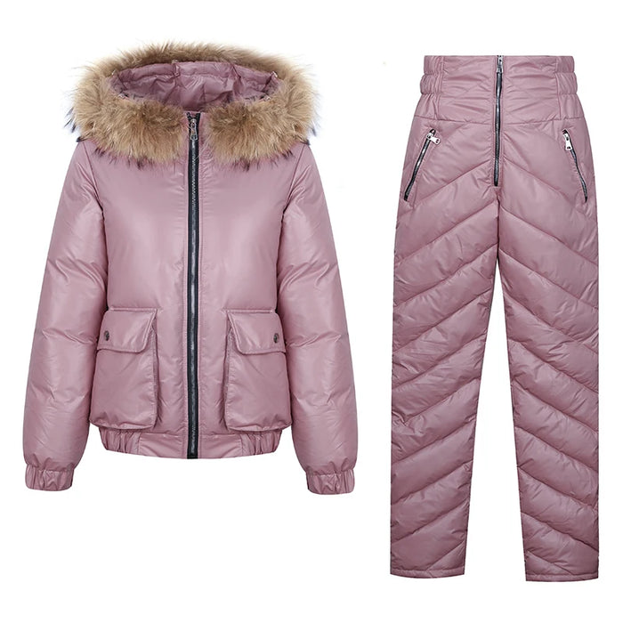 Women's Warm Snow Pants & Jacket Suit
