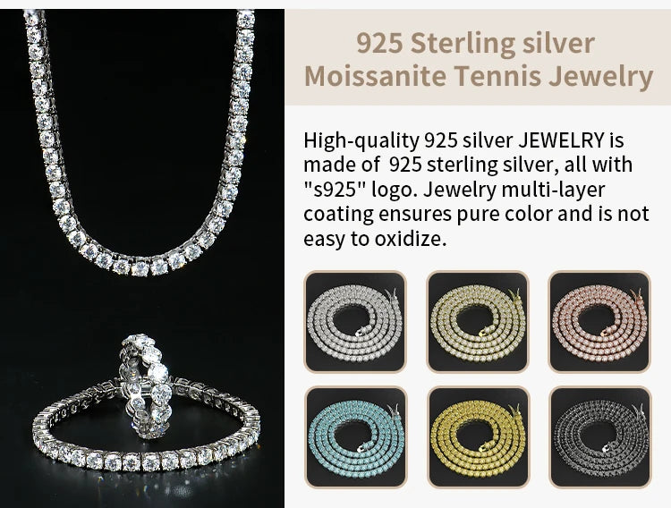 925 Sterling Silver VVS Chain