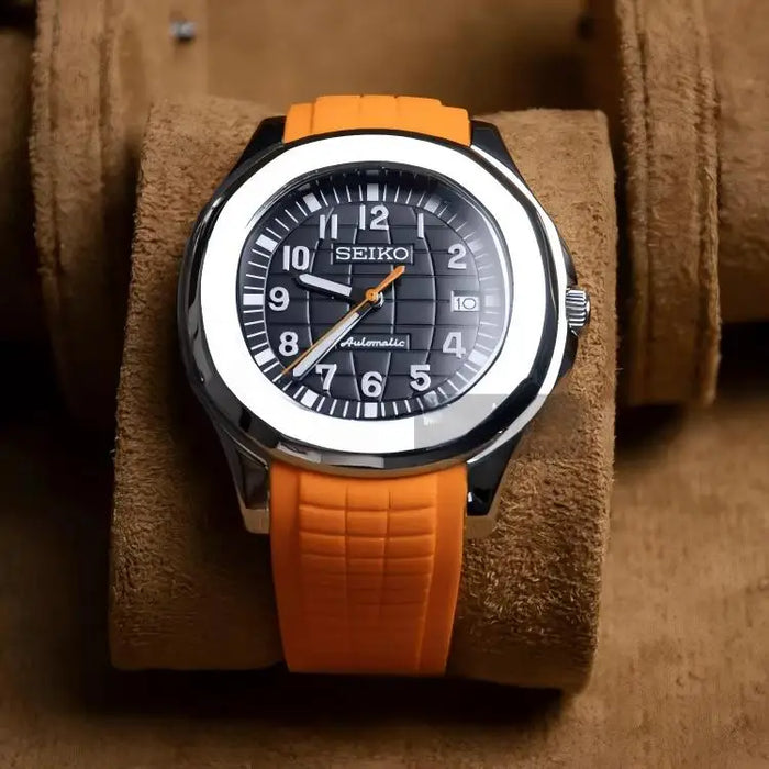 Patek Phiippe Rubber Belt - Seiko Mod