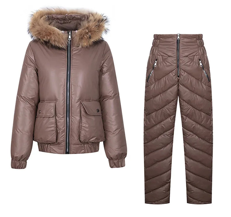 Women's Warm Snow Pants & Jacket Suit