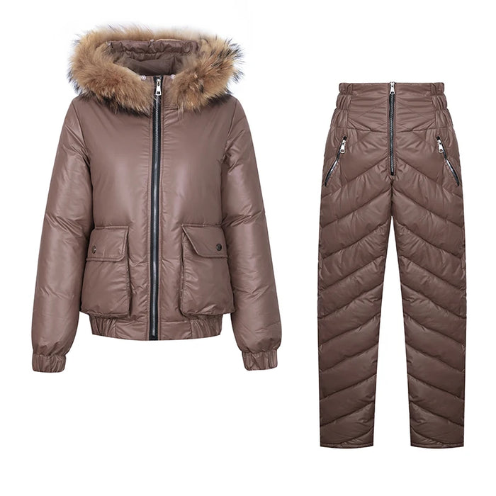 Women's Warm Snow Pants & Jacket Suit