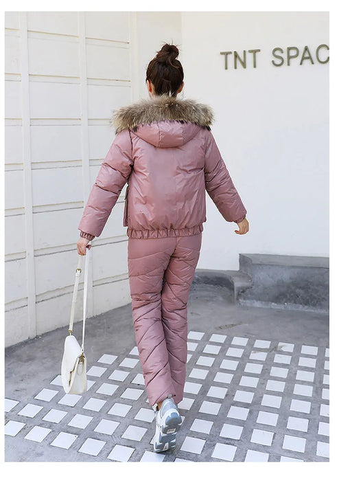 Women's Warm Snow Pants & Jacket Suit