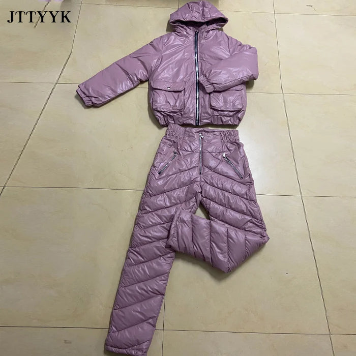 Women's Warm Snow Pants & Jacket Suit