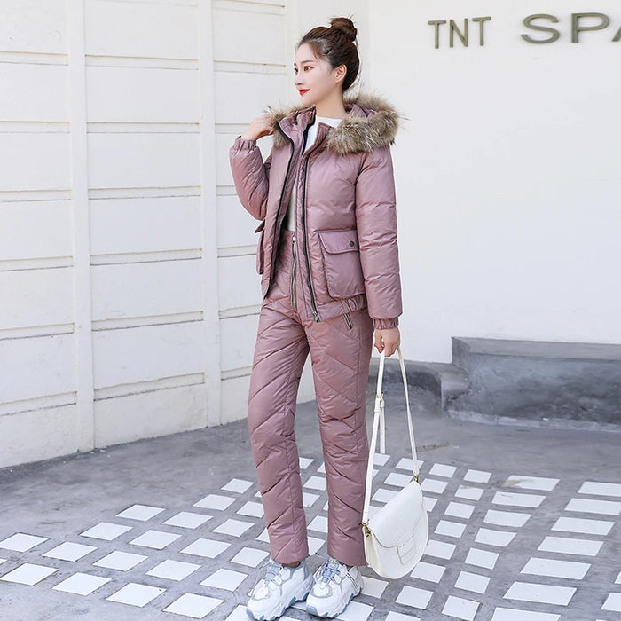 Women's Warm Snow Pants & Jacket Suit
