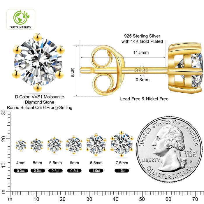 925 Sterling Silver Flower Cluster Halo Diamond Earrings