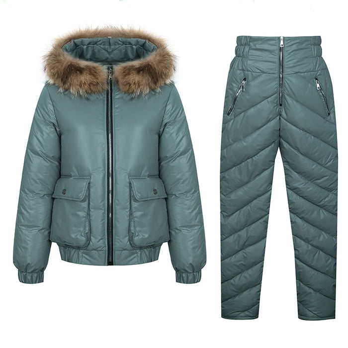 Women's Warm Snow Pants & Jacket Suit
