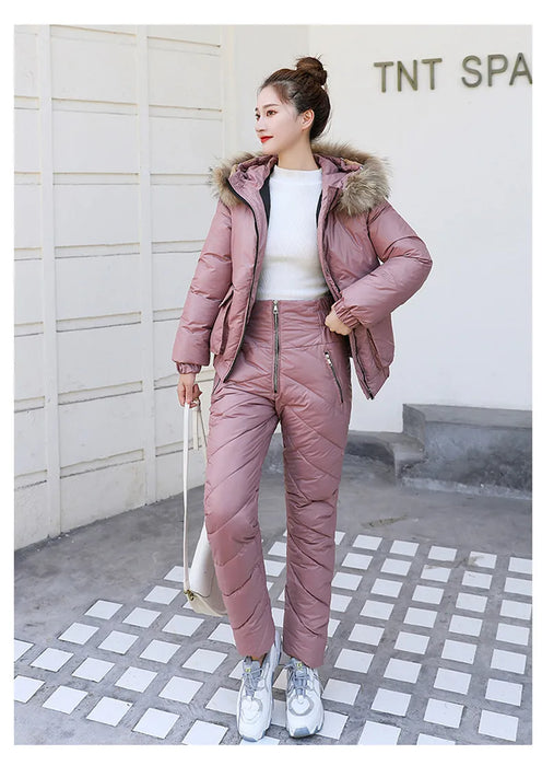 Women's Warm Snow Pants & Jacket Suit