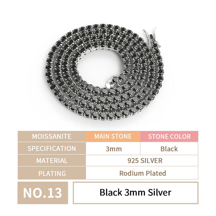 925 Sterling Silver VVS Chain