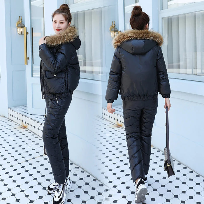 Women's Warm Snow Pants & Jacket Suit