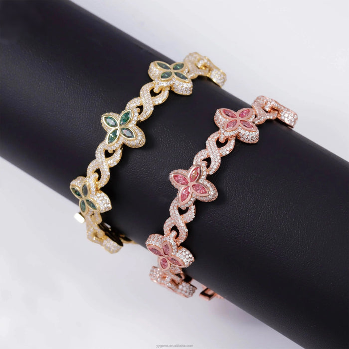 925 Sterling Clover Bracelet