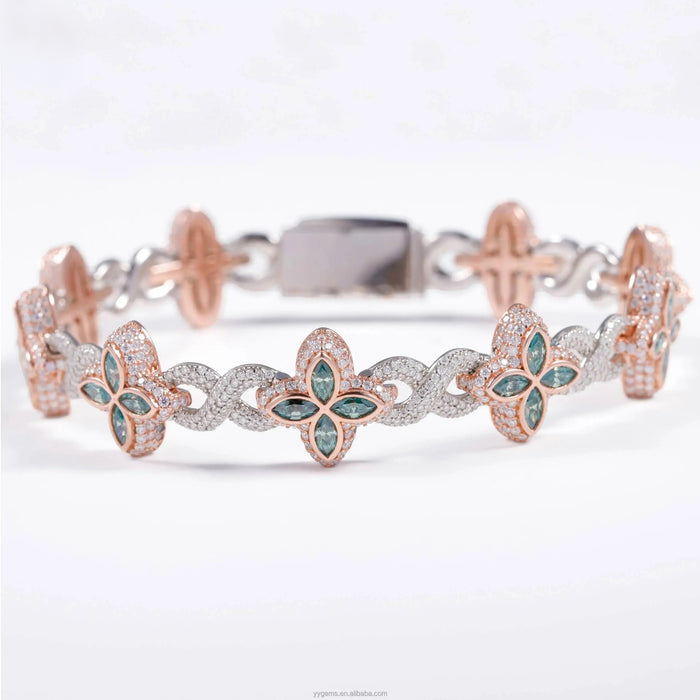 925 Sterling Clover Bracelet