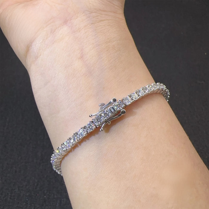 925 Sterling Silver Butterfly Tennis Bracelet