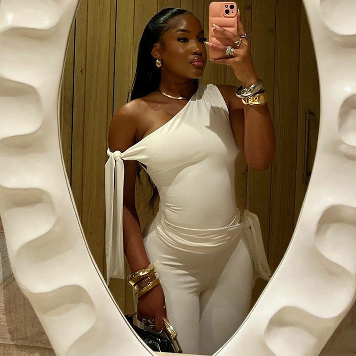 Women's Cropped Tank Top & Skinny Leisure Set