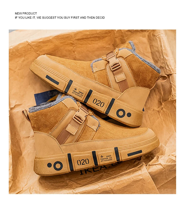 Kids' High-Top Winter Snow Boots