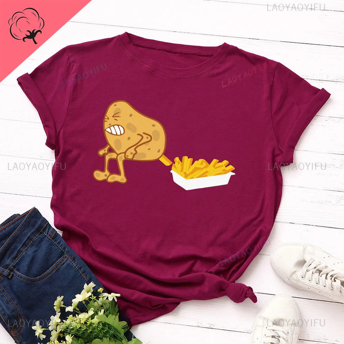 Casual Women's Short Sleeve Streetwear Tee