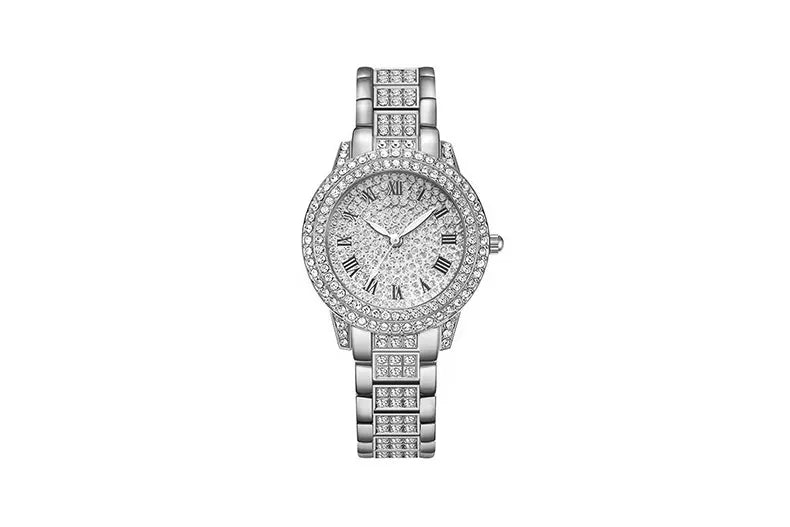 Luxury Women's Golden Rhinestone Watch